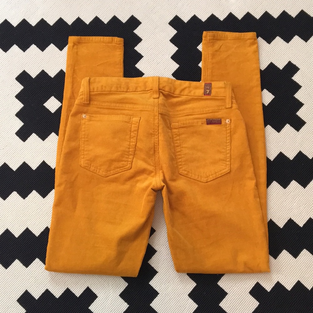 7 For All Mankind Corduroy The Skinny Jeans Sz 25